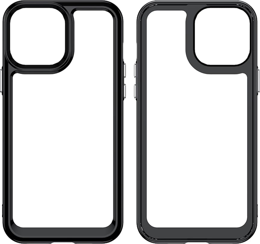 Mbështjellës Hurtel Outer Space Case për iPhone 12 Pro Max, hard cover me kornizë xheli, kaltër