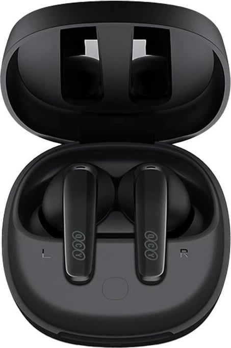 Kufje TWS QCY T13x, Bluetooth 5.3, ANC, IPX5, të zeza me kuti karikimi