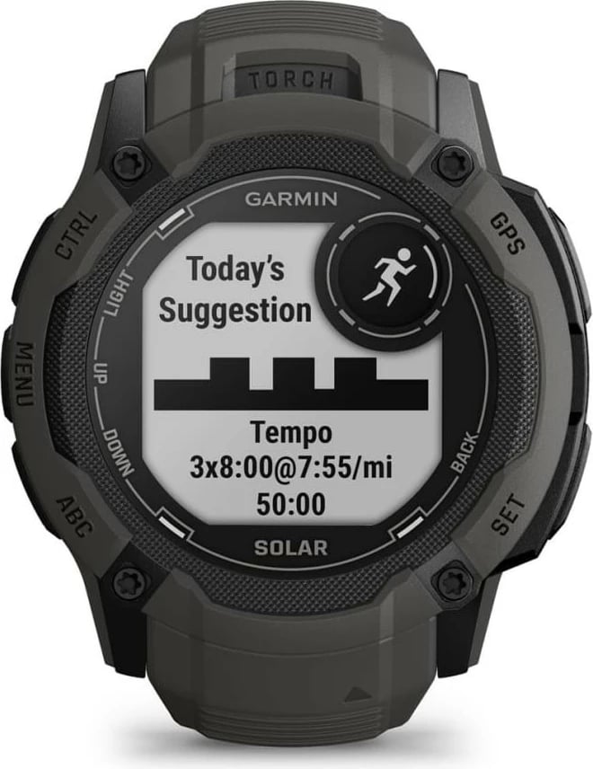 Smartwatch Garmin Instinct 2X Solar, GPS, 150 orë bateri, grafit