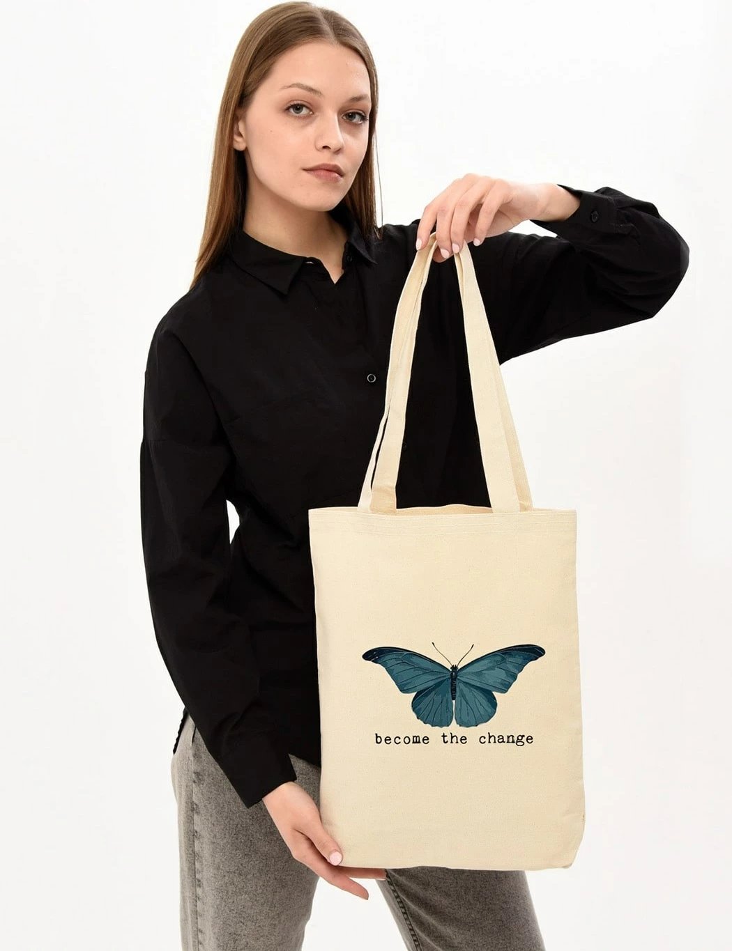 Torbë tote Zoozie Bags, ngjyrë krem, 1094