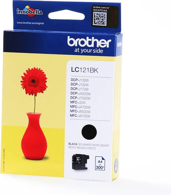 Kartush boje, Brother, LC121BK, 7.1 ml 300 faqe, e zezë