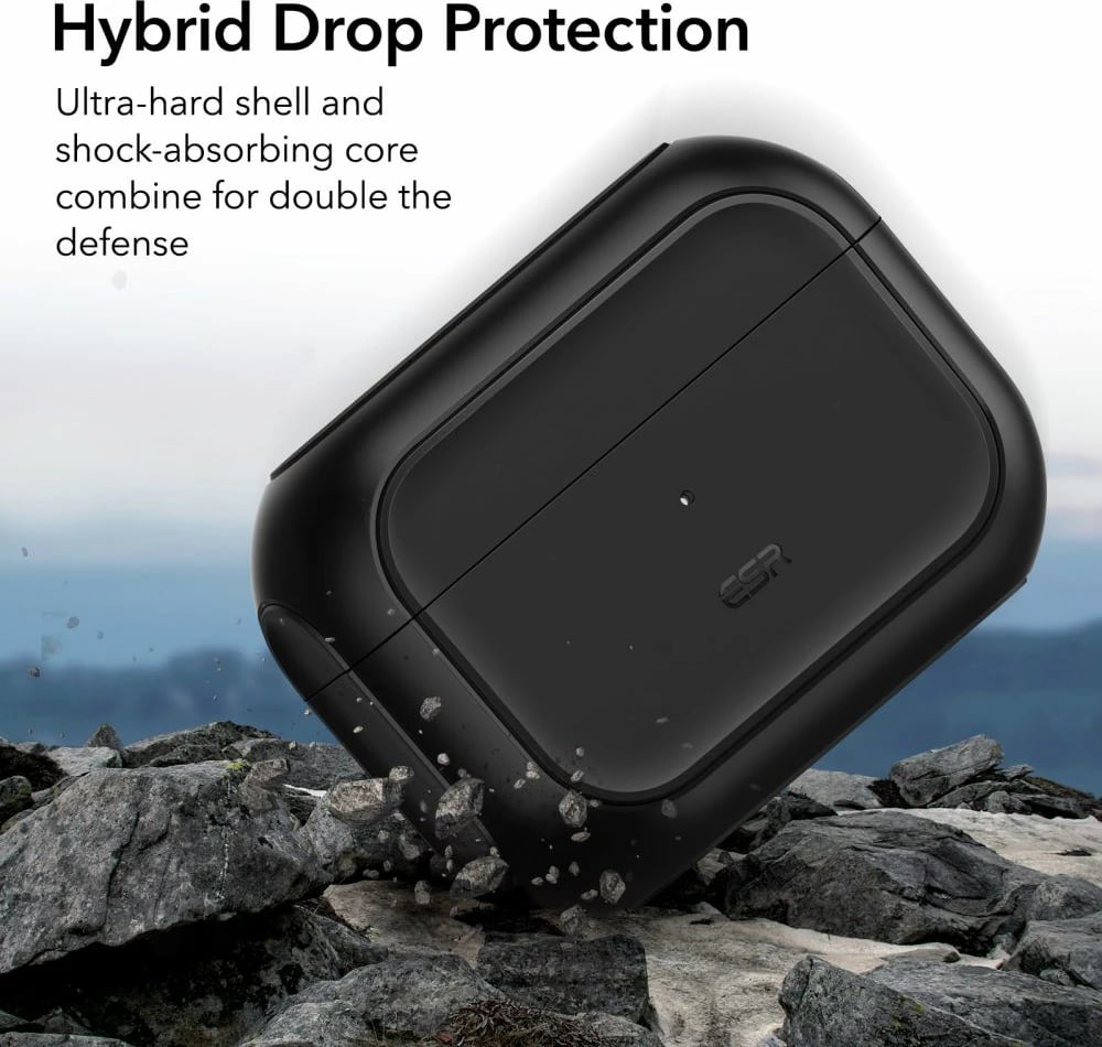 Mbështjellës ESR Orbit HaloLock me MagSafe për Apple AirPods Pro/Pro 2, i zi