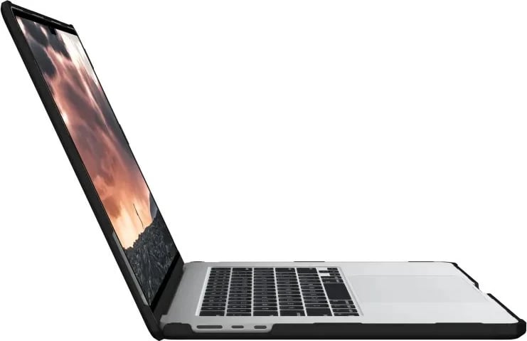Mbështjellës Urban Armor Gear PLYO për MacBook 15", i tejdukshëm/zi
