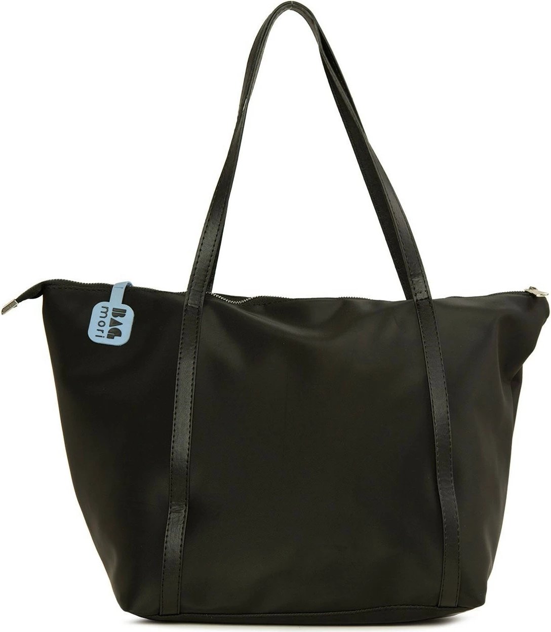 Çantë tote satin, e zezë, Zoozie Bags, M000008174