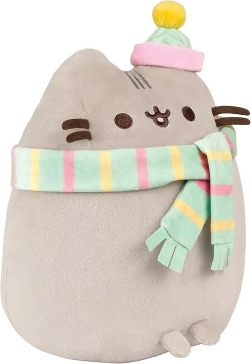 Lodër pelushi Pusheen Cozy Winter, Daffi, 23 cm, bezhë, shumëngjyrëshe