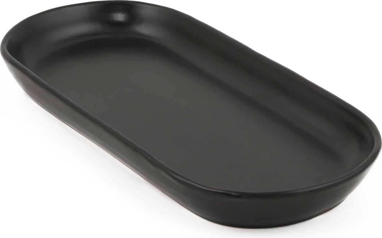 Set pjatash servirëse (2 copë), ngjyrë e zezë mat, Hermia Concept, ST080102F956A000000MAKYK00