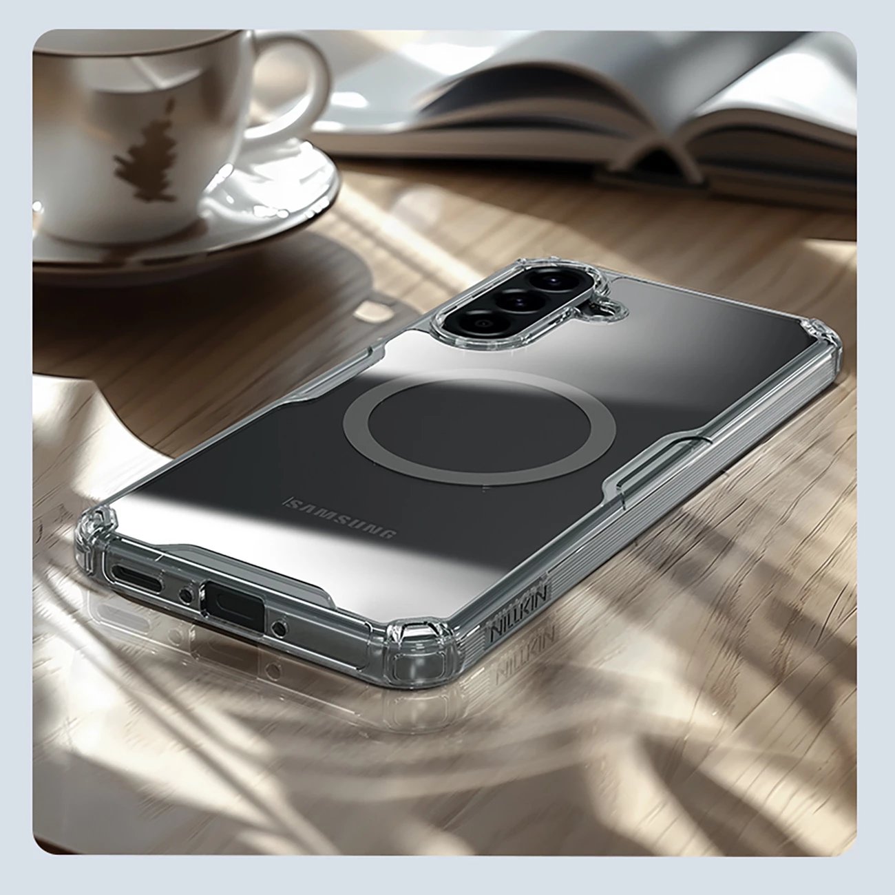 Mbështjellës Nillkin Nature Pro Magnetic për Samsung Galaxy A56 5G, Transparent