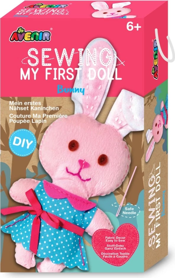 Set kreativ për qepje lepurushi MG DYSTRYBUCJA CH1377, shumëngjyrësh