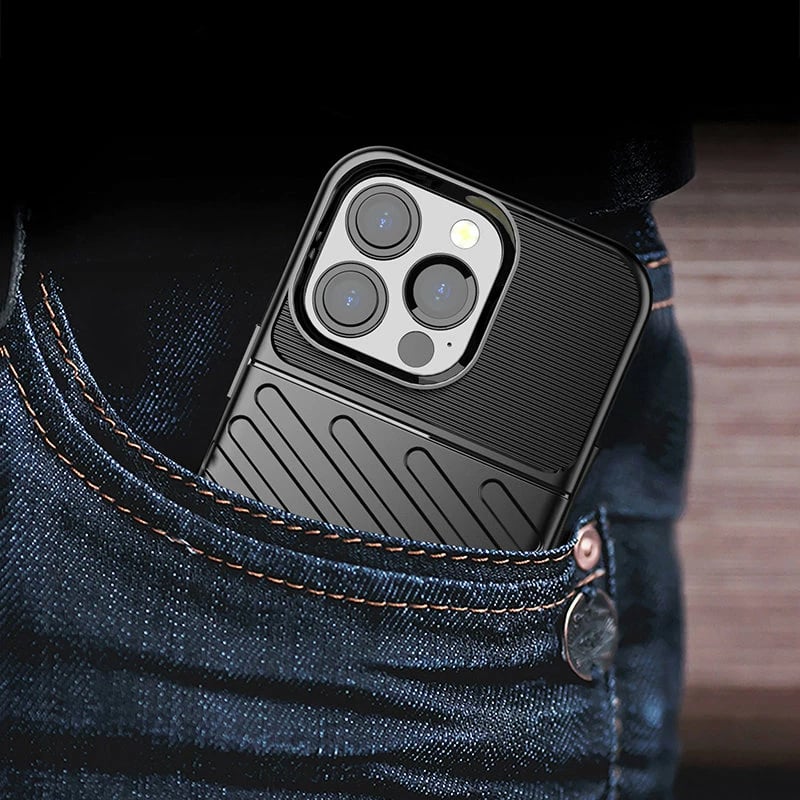 Mbështjellës Hurtel Thunder Case për iPhone 13 Pro, TPU, kaltër