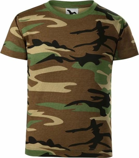 Maicë për fëmijë Malfini, modeli Camouflage Jr, ngjyrë kafe