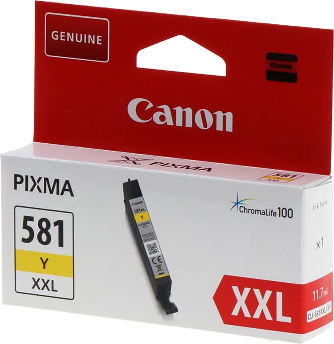 Bojë printeri Canon CLI-581YXXL 1997C001 XXL 11.7 ml, 825 faqe, e verdhë