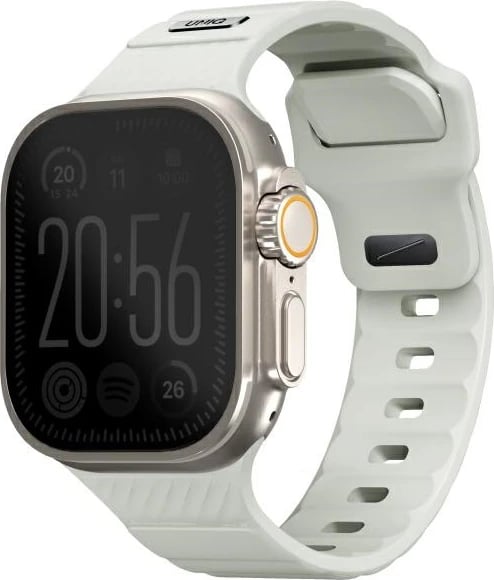 Rrip sportiv për Apple Watch UNIQ Stride SE, FKM Rubber, 49/46/45/44mm, që ndriçon në errësirë