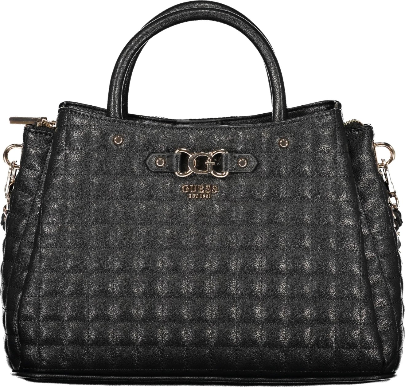 Çantë femra GUESS JEANS NADIRA BAG, e zezë