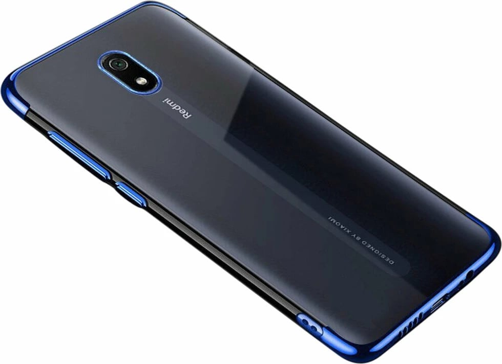 Mbështjellës Hurtel Clear Color 0.3mm për Xiaomi Redmi 8A, TPU, Kaltër/Transparent
