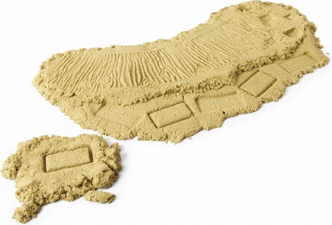 Set lodrash me rërë kinetike MGA Wonder Factory Never Dry Sand Trucks, ekskavator, plastikë