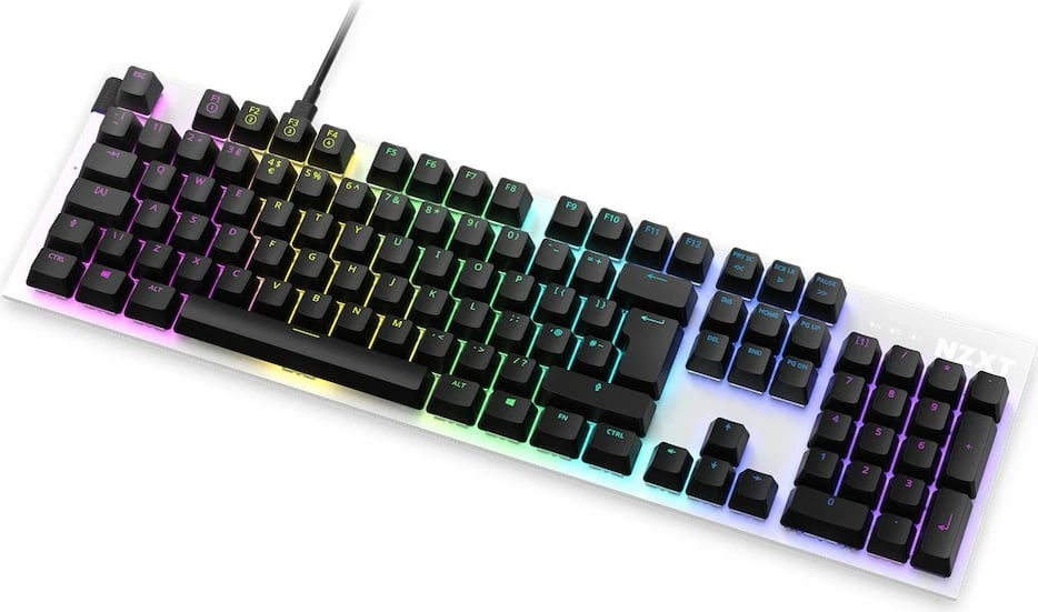 Tastierë NZXT Function KB-1FSUK-WR - e zezë/e bardhë