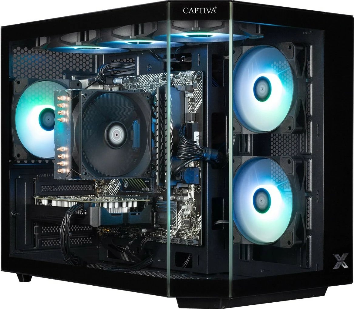 Kompjuter gaming Captiva Advanced Gaming R92-543, Ryzen 7 5700X, 32GB RAM, 2TB SSD, RTX 5060Ti, Win11