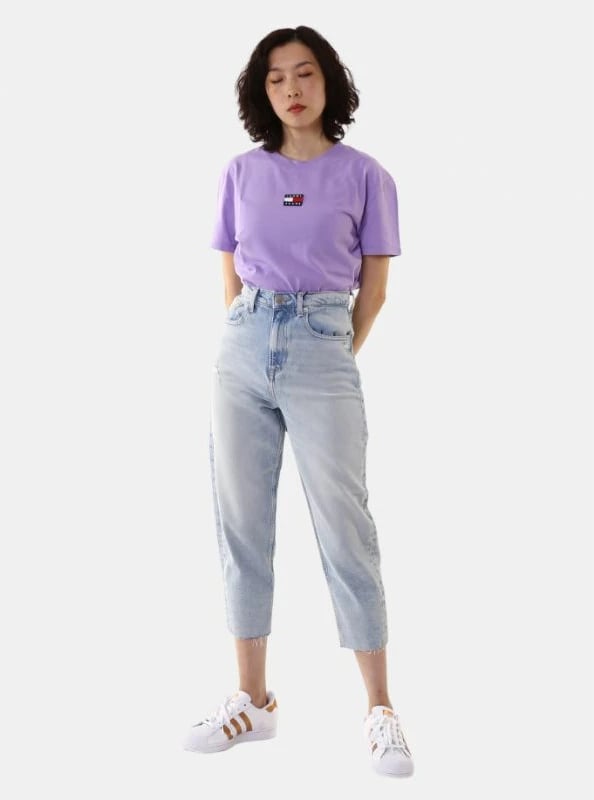 Pantallona për femra Tommy Jeans, blu