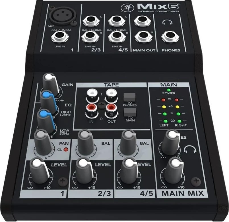 Mikser audio Mackie Mix5, 5 kanale, i zi