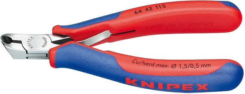 Darë prerëse Knipex 64 42 115, çelik, 115mm, kaltër/kuqe