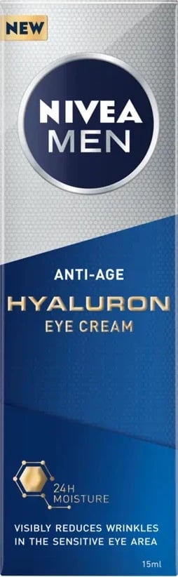 Krem për sy për meshkuj Nivea Hyaluron Anti-Wrinkle 15ml Krem për sy për meshkuj Nivea Hyaluron Anti-Wrinkle 15ml