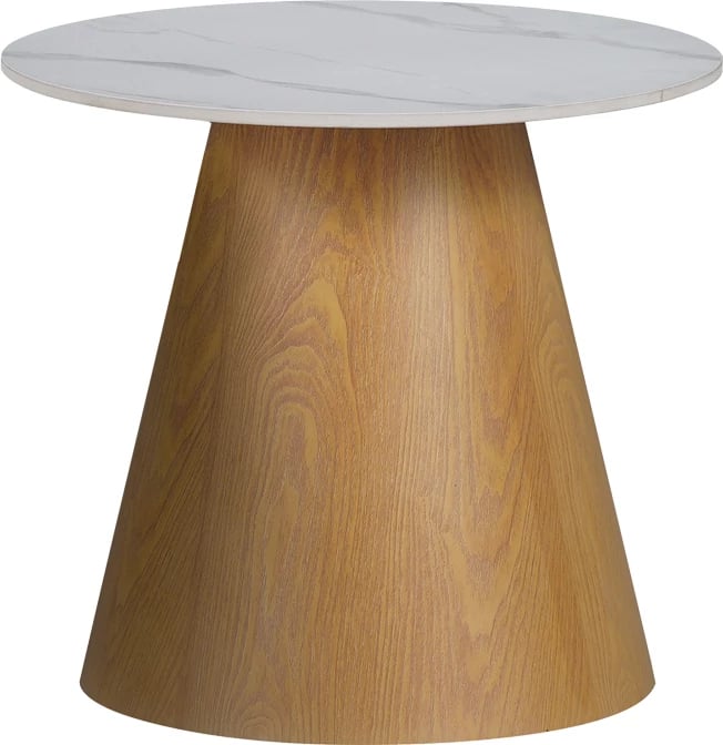 Tavolina kafeje Soleire Inart set 2 copë, gur i sinterizuar, ngjyrë mermeri e bardhë