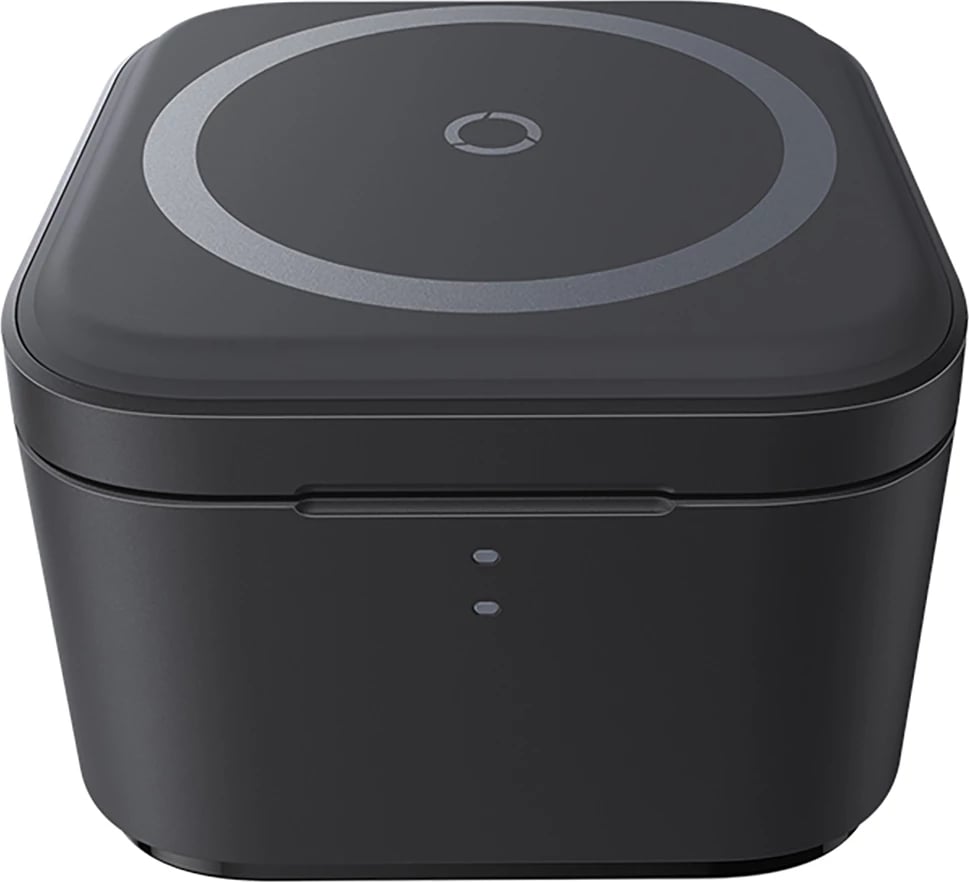Karikues wireless 3-në-1 Baseus MagPro, 25W, MagSafe, për telefon, kufje e smartwatch, i zi