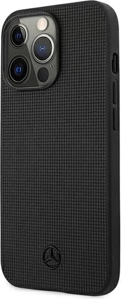Mbështjellës Mercedes MEHCP13LMBLBK për iPhone 13/13 Pro 6.1", lëkurë, i zi