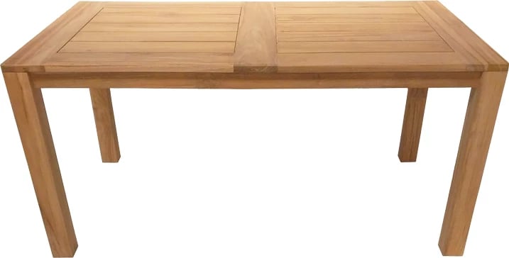 Tavolinë me karrige Inca-Pablo, set prej 7 pjesësh, ngjyrë natyrale-bezhë, 160x90x76cm