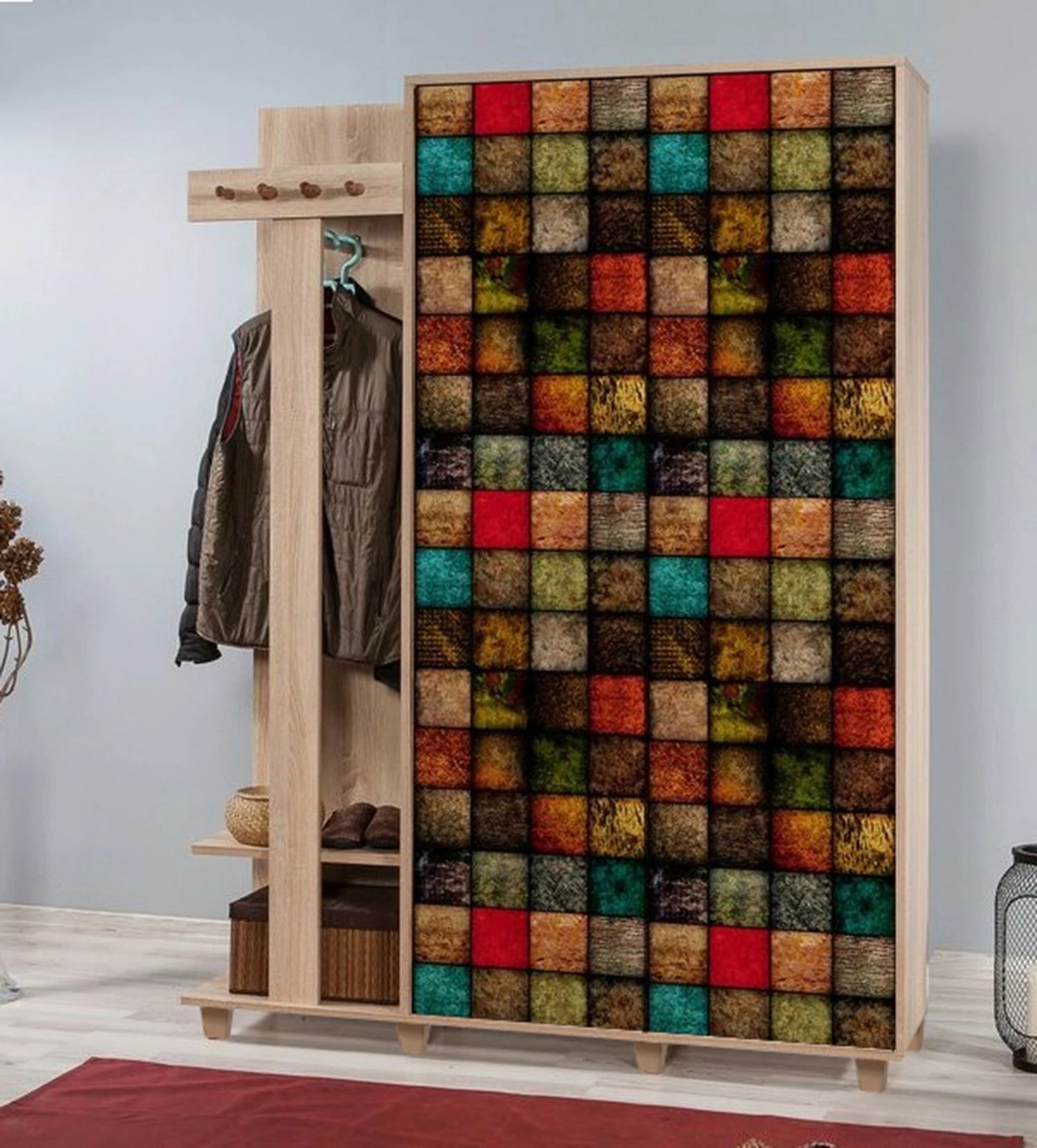 Stendë korridori, ngjyrë lisi Sonoma, dizajn modern, Garmanto 135-723