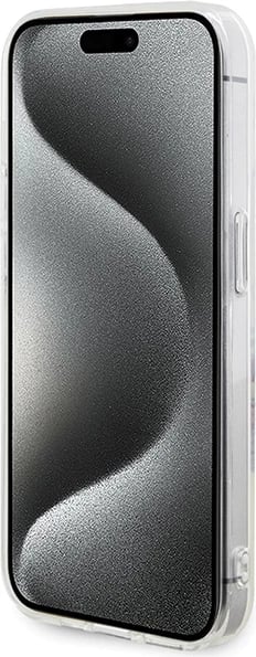 Mbështjellës Guess IML Flowers Wreath MagSafe për iPhone 15 Pro, Transparent Mbështjellës Guess IML Flowers Wreath MagSafe për iPhone 15 Pro, Transparent