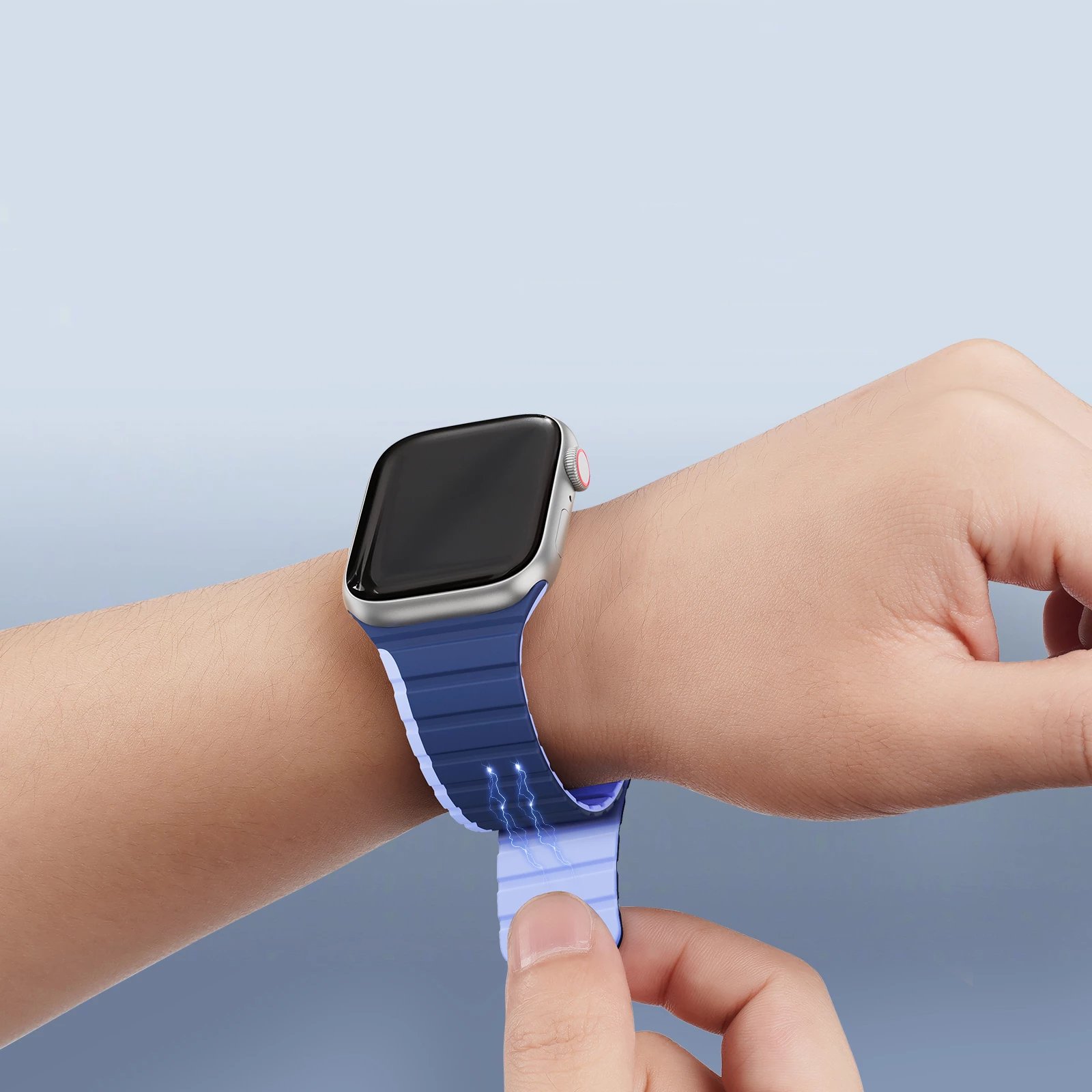 Rrip magnetik për Apple Watch Dux Ducis LD Version, 49/45/44/42mm, Kaltër