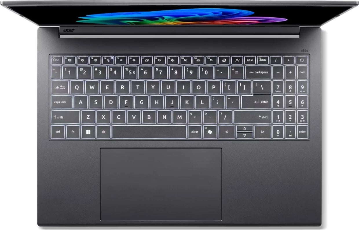 Laptop Acer Aspire 16 AI OLED A16-52M-5565, Core Ultra 5, 16GB/1TB, 16 inç, gri