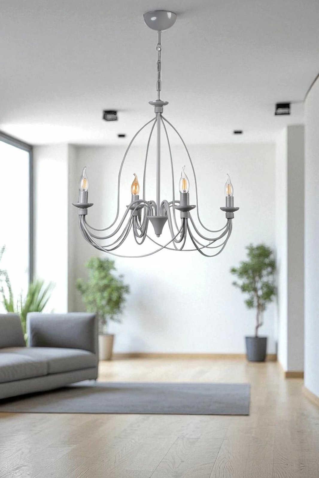 Llambadar Opviq, 8991-4, ngjyrë gri