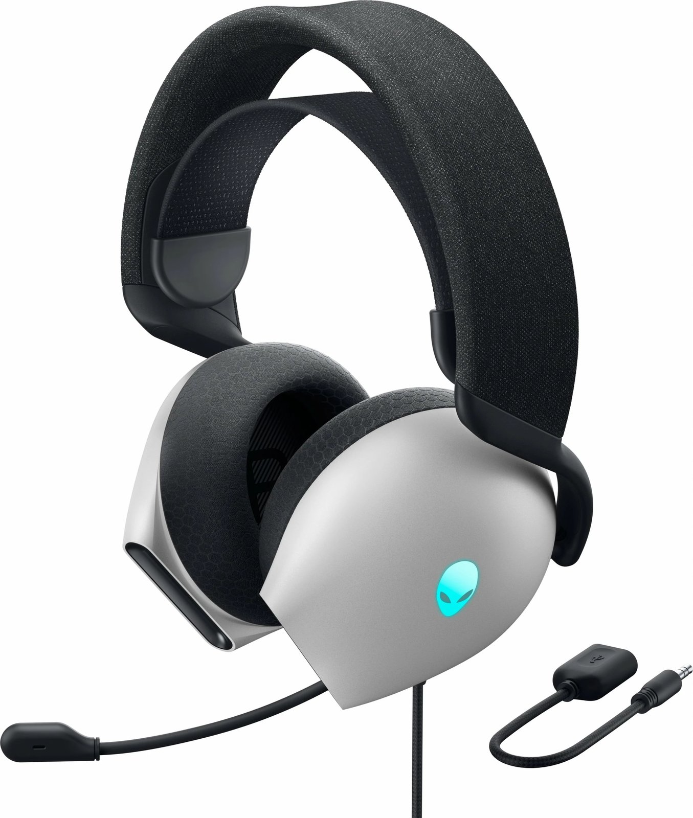 Kufje gaming Alienware Wired USB RGB 20, e bardhë