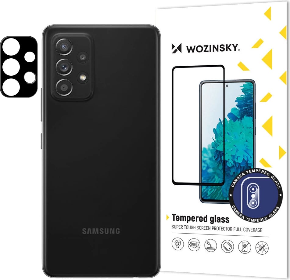 Xham i temperuar për kamerë Wozinsky, për Samsung Galaxy A73 5G / A53 5G / A33 5G, Full Cover
