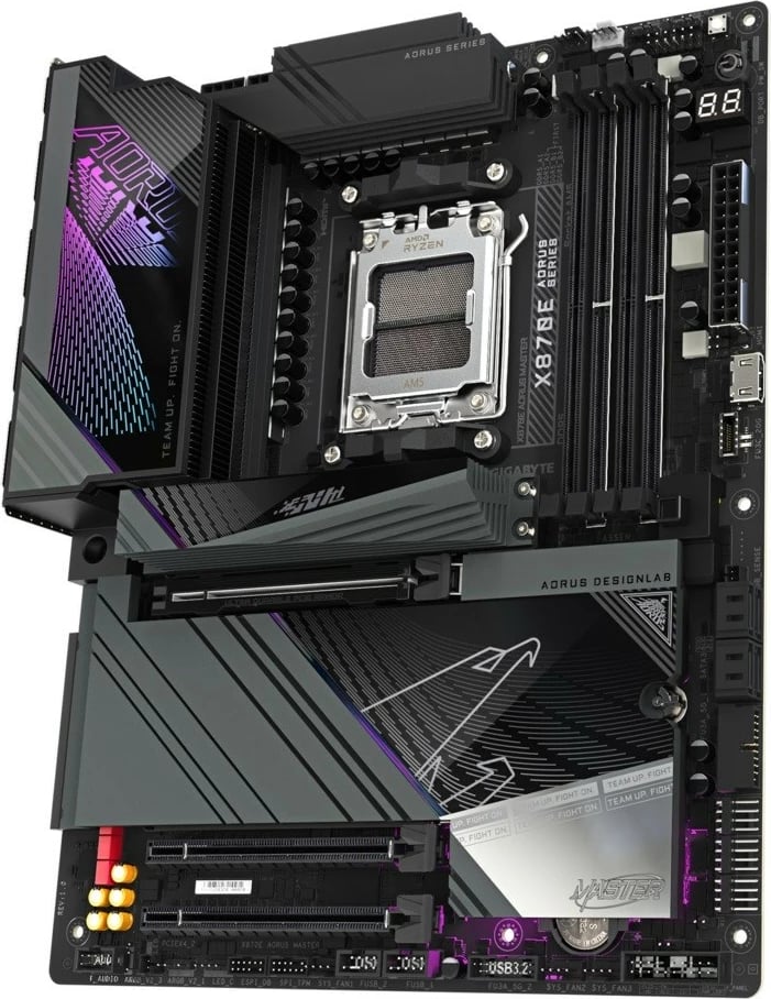 Pllakë amë Gigabyte X870E AORUS MASTER, Socket AM5, ATX, 4x DDR5, HDMI/USB-C, e zezë