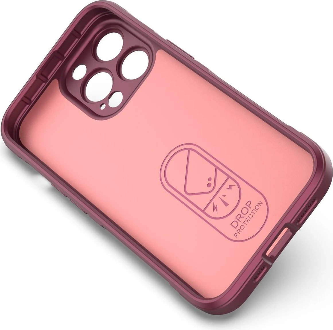 Mbështjellës Hurtel Magic Shield Case për iPhone 13 Pro Max, TPU, i kuq