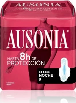Peceta higjienike natës AUSONIA Night With Wings unisex, 9 copë