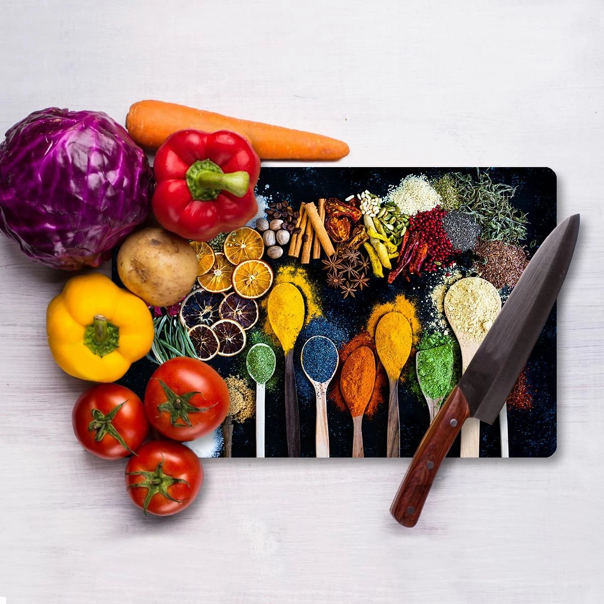 Dërrasë prerëse qelqi, shumëngjyrëshe, Hermia Ckt109 - 3040 Dërrasë prerëse qelqi, shumëngjyrëshe, Hermia Ckt109 - 3040