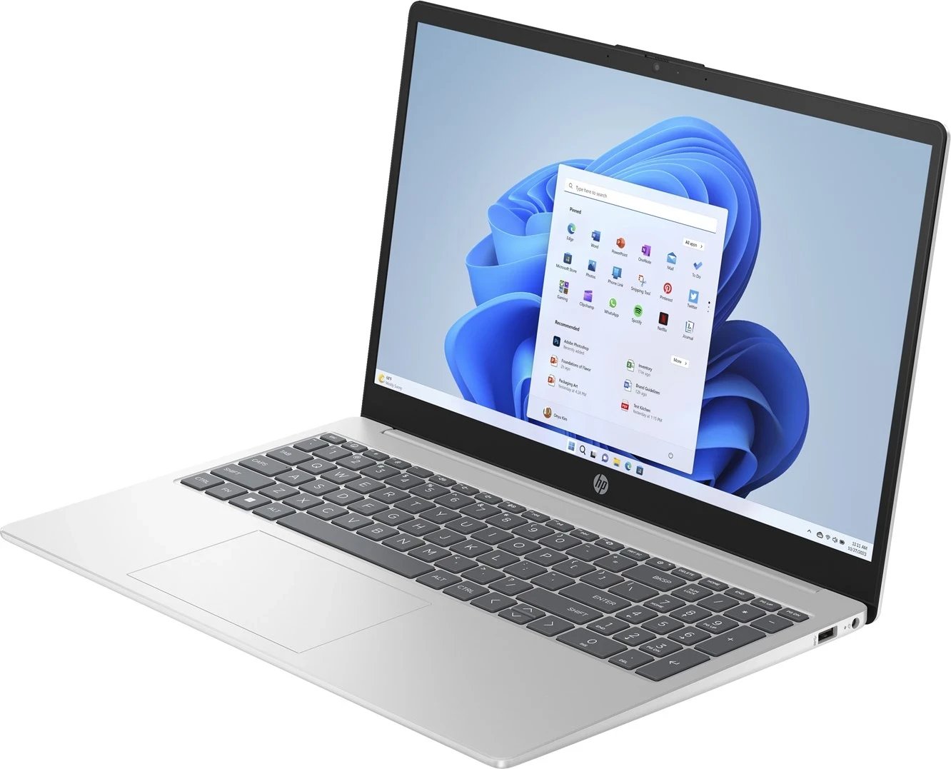 Laptopi HP 15-fc0024nw, 15.6" Full HD, AMD Athlon Gold, 8 GB RAM, 256 GB SSD, Wi-Fi 6, Argjendtë