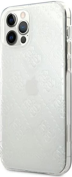 Mbështjellës Guess GUHCP12M3D4GTR për iPhone 12/12 Pro 6.1", transparent, 4G 3D Pattern Collection Mbështjellës Guess GUHCP12M3D4GTR për iPhone 12/12 Pro 6.1", transparent, 4G 3D Pattern Collection