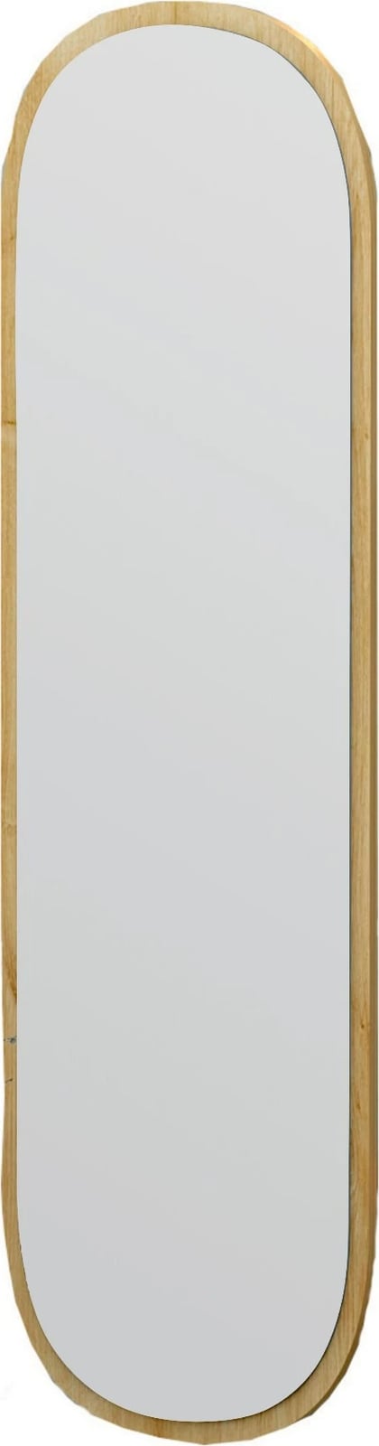 Pasqyrë e gjatë ovale, ngjyrë natyrale, Hanah Home Magnum