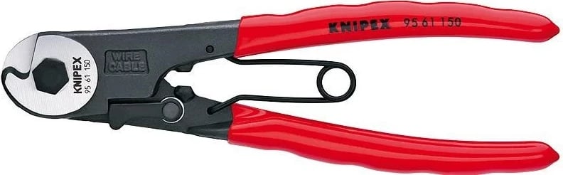 Knipex 95 61 150 krimpe kabllosh, Zi, Kuq, Argjendtë