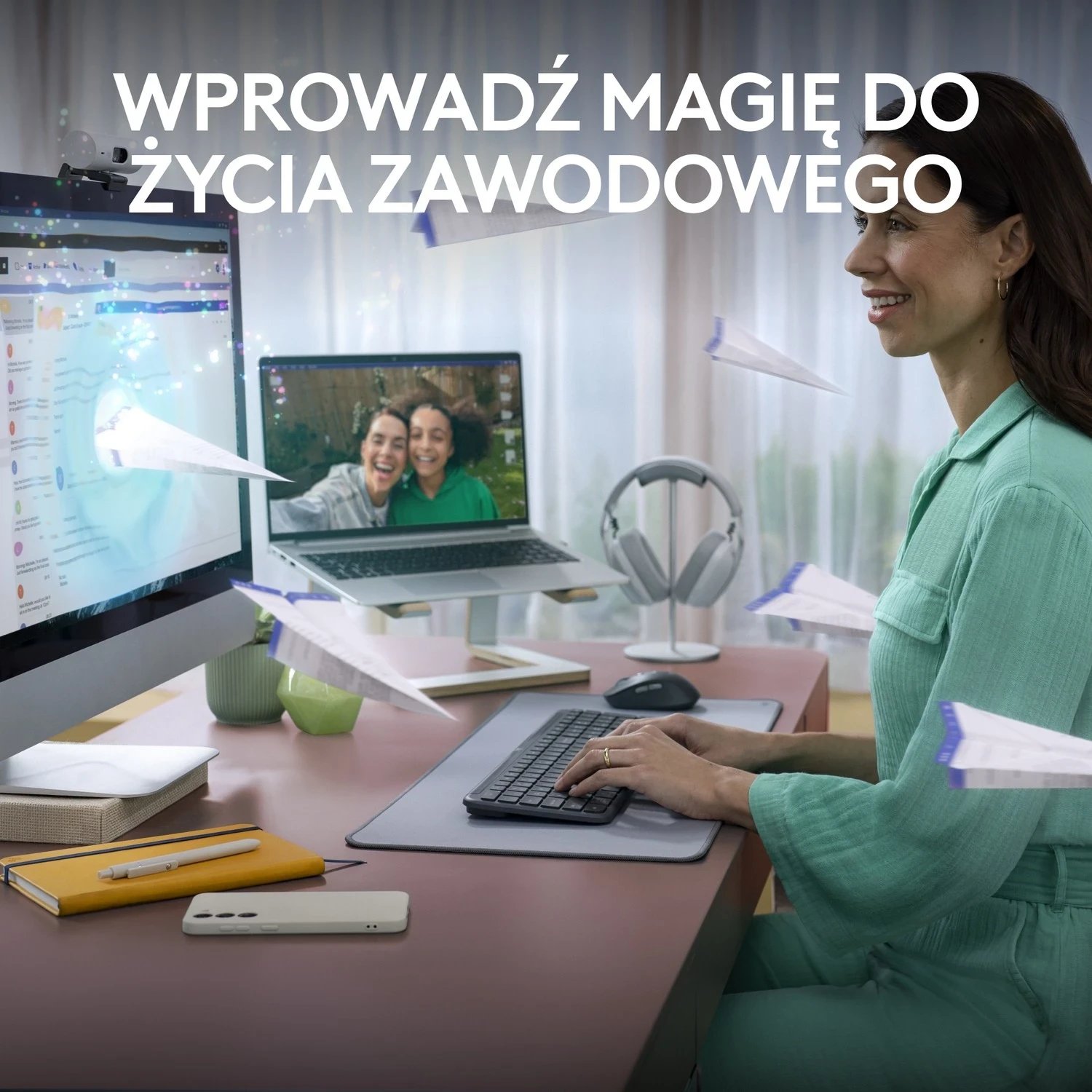 Tastierë dhe Maus Logitech Signature Slim MK950, Wireless, Grafit