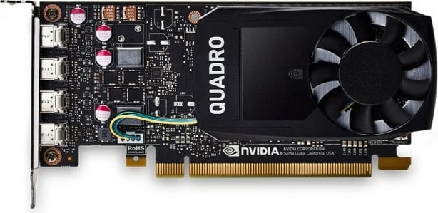 Kartelë grafike PNY Quadro P1000 V2, 4 GB, GDDR5, PCI Express x16 3.0, e zezë