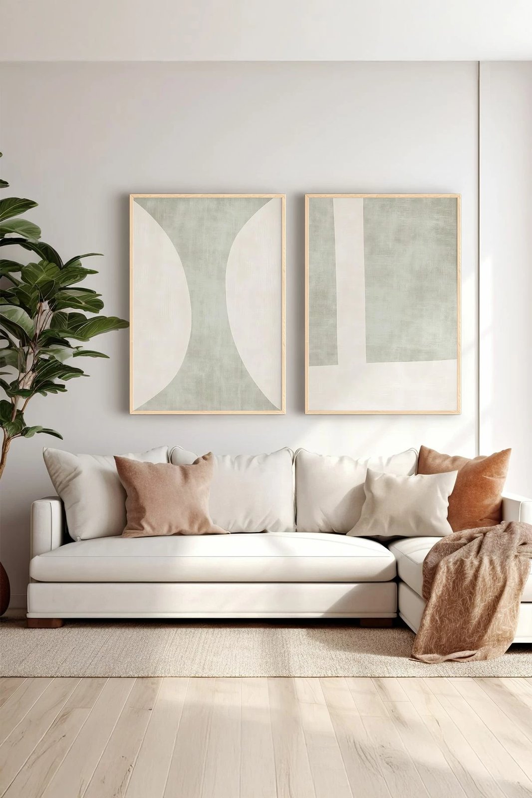 Pikturë dekorative me kornizë (2 copë), Wallity, Ersy2Lımodel29-Ahsap