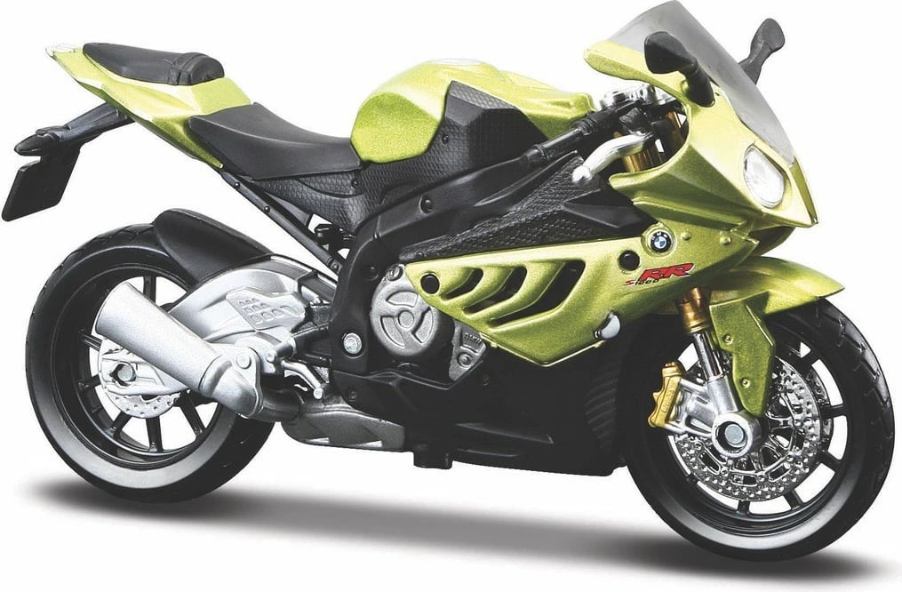 Model motor Maisto BMW S 1000RR 1:18, ari, me bazë ekspozimi