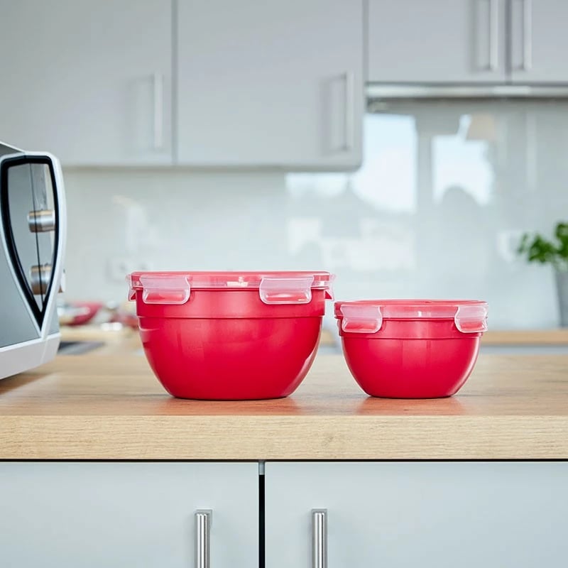 Enë mikrovale Emsa N1060600, plastike, e kuqe