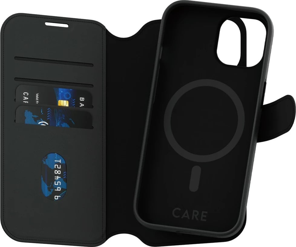 Mbështjellës PanzerGlass CARE Feature Case 2-in-1 për iPhone 15, MagSafe, i zi